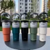 1pc Tyeso Coffee Cup Thermos Bottle Stainless Steel Double-layer Insulation Cold And Hot Travel Vacuum Flask